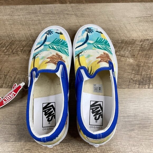VANS Vault OG 'Spring Brick' Classic Slip On Dazzling Blue Mens 6.5 Womens 8 NEW - Picture 4 of 10